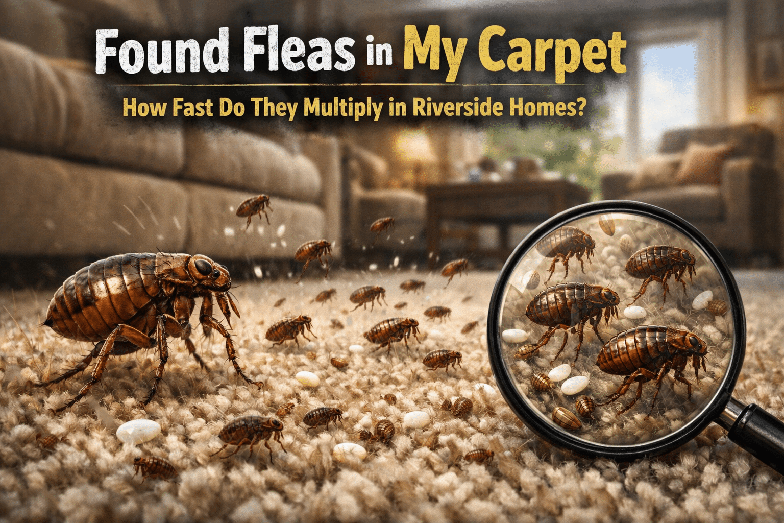 I Found Fleas in My Carpet - How Fast Do They Multiply in Riverside Homes?