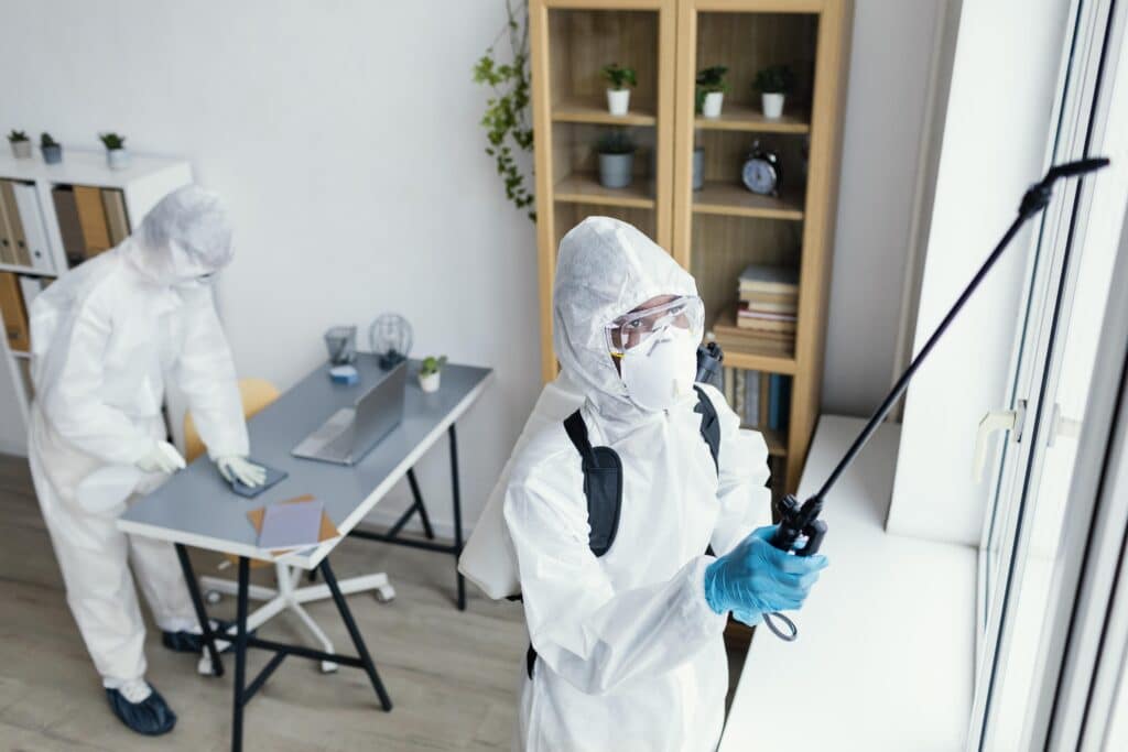 fumigators inside home in riverside ca as homeowner wonders if they can come back in same day